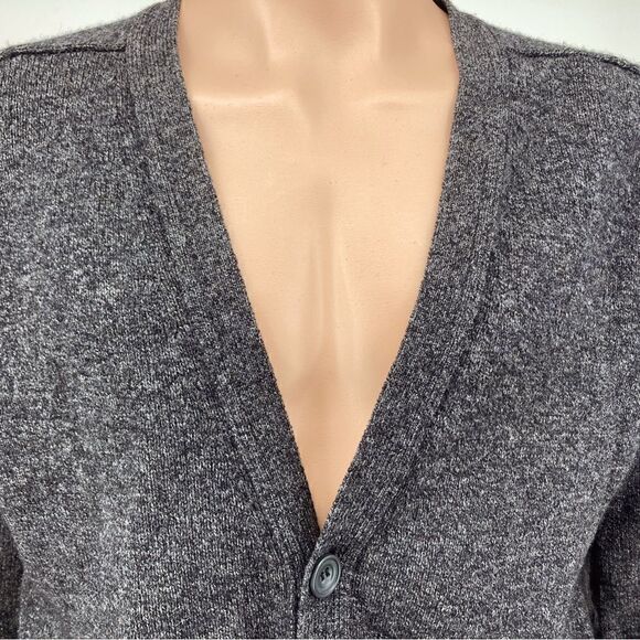 Armando 100% Lambswool Men’s Grey Cardigan Size S - Picture 2 of 7